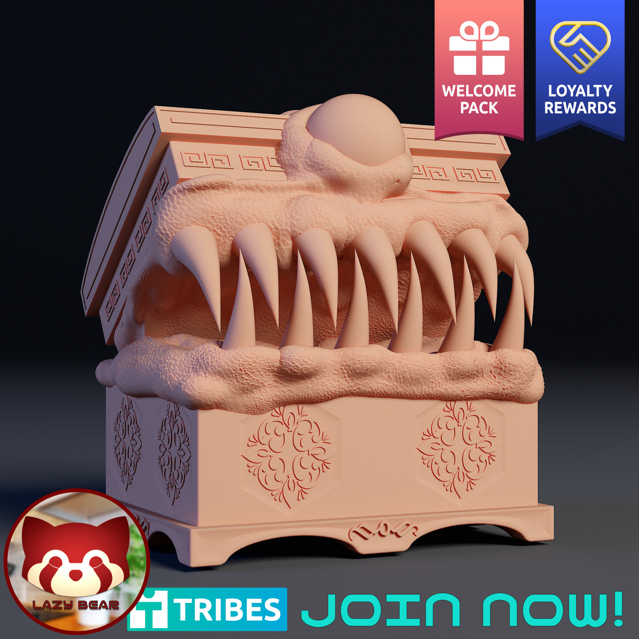 Chest Mimic - Creature Miniature